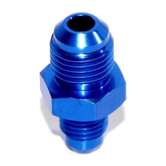 BLUE AN4 4AN TO AN6 6AN Male Thread Straight Aluminum Anodized Fitting Adapter