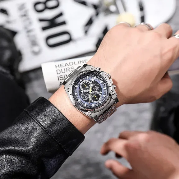 BLUE ANGEL DESIGNER Sports Men Mechanical Wristwatch Sapphire Luxury Automatic Watch For Men Stainless Ste Stainless Steel Mechanical Watch Dress Watch Waterproof Chronograph Luxury