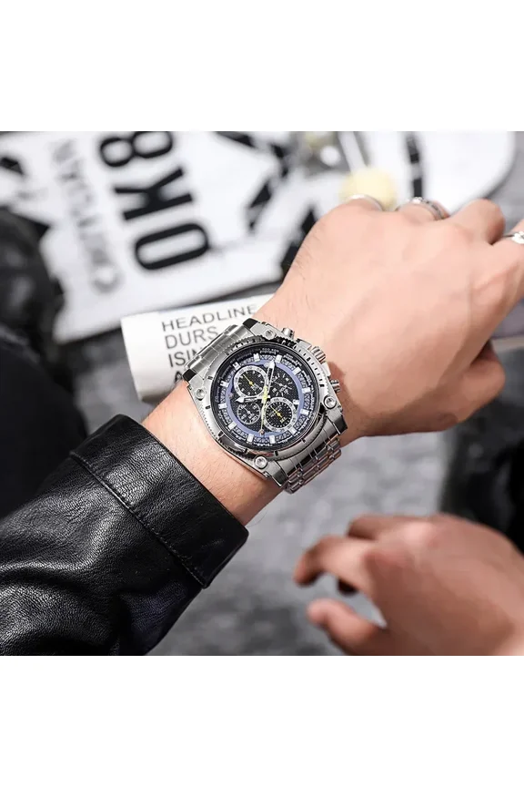 BLUE ANGEL DESIGNER Sports Men Mechanical Wristwatch Sapphire Luxury Automatic Watch For Men Stainless Ste Stainless Steel Mechanical Watch Dress Watch Waterproof Chronograph Luxury