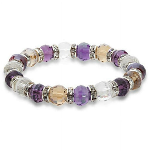 BLUE-BGG-N07 Blue Tag Gorgeous Glass Bracelet - Multi-Colored