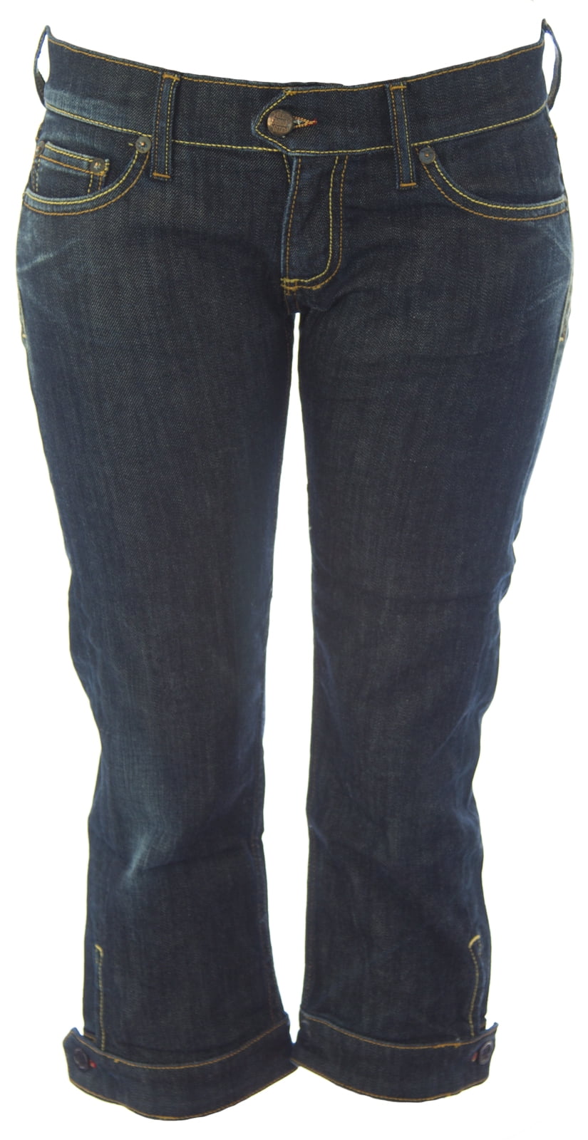 BLUE BLOOD Women's Clean Rinse Puk Relaxed Fit Capri Denim Jeans NEW ...