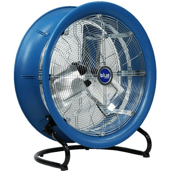 BLUE BY PATTERSON 21" 3-Speed Nonslip Feet 1/3 HP Floor Fan