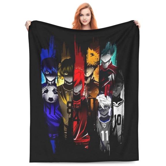 BLUE Ball LOC-,K Bed Blanket Lightweight Throw Blankets Flannel Blankets Soft Warm Blanket for Bedroom Sofa Kids Adult 80"x60"