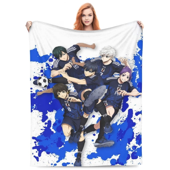 BLUE Ball LOC-,K Bed Blanket Lightweight Throw Blankets Flannel Blankets Soft Warm Blanket for Bedroom Sofa Kids Adult 80"x60"