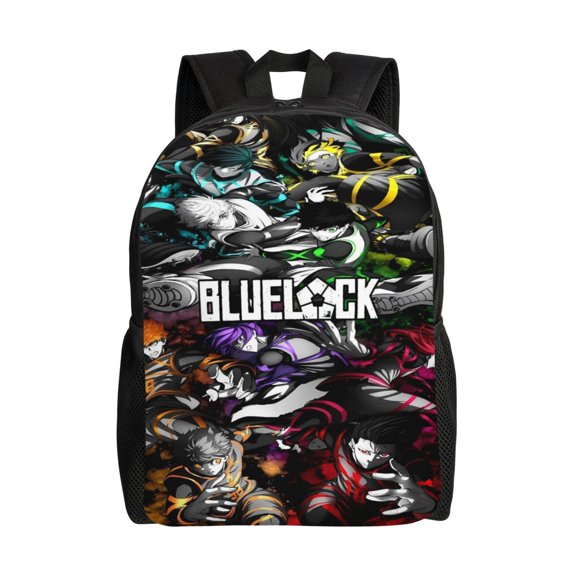 BLUE Ball LOC-,K Travel Backpack Unisex Bookbag Large for Office Lightweight Outdoor Travel Shoulder Bag 16In