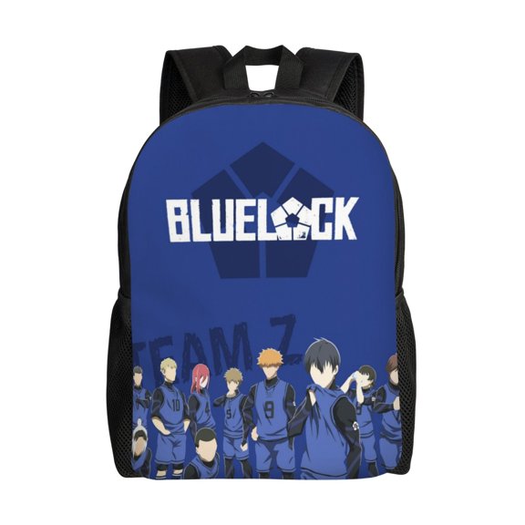 BLUE Ball LOC-,K Travel Backpack Unisex Bookbag Large for Office Lightweight Outdoor Travel Shoulder Bag 16In