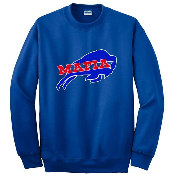 BLUE Bills Mafia Logo Crew Neck Sweatshirt ADULT
