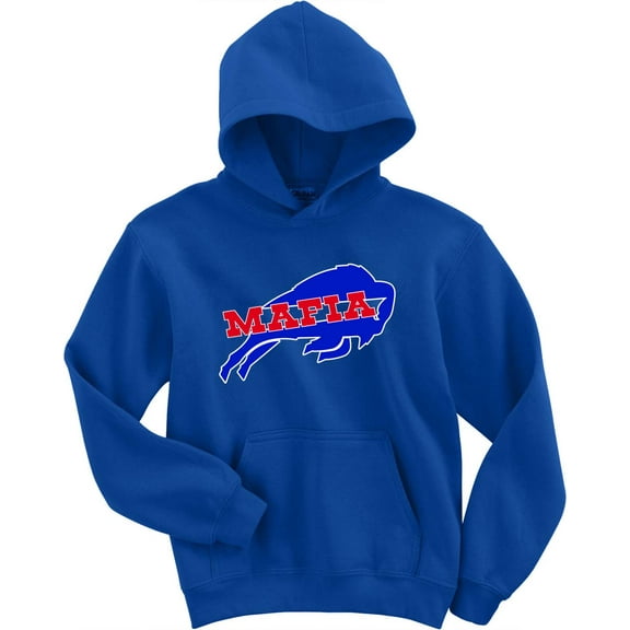 BLUE Bills Mafia Logo Hooded Sweatshirt YOUTH XL