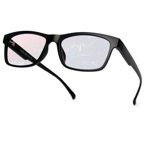 BLUE CUT Adult Square Blue Light Blocking Computer Glasses, Black, 1 Pair