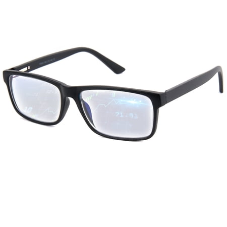 BLUE CUT Adult Screen Use Flexible Square Computer Glasses for Gaming, 1 Pair, Black