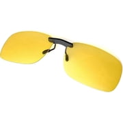 Polarized Night Vision Clip-On Driving Sunglasses, Yellow, 1 Pack