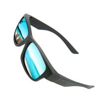 BLUE CUT Polarized Sunglasses Unisex Solar Shield Fit over Glasses with Hard Eyeglass Case BlackBlue