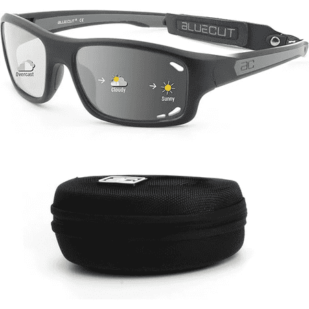 Blue Cut Photochromic Anti-Fog Sport Goggles, Gray