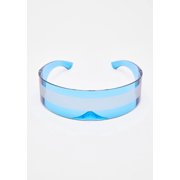 BLUE CYBER RAVE EYEWEAR FOR PARTY ANIMAL SUNGLASSES(FUTURE SOLDIER/FASHION/EDM/DJ/HIP HOP/ROCK STAR)