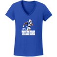 thumbnail image 1 of BLUE Colts Jonathan Taylor JT Its Taylor Time LADIES V-NECK T-shirt ADULT, 1 of 1