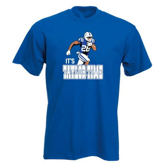 BLUE Colts Jonathan Taylor JT Its Taylor Time T-shirt ADULT