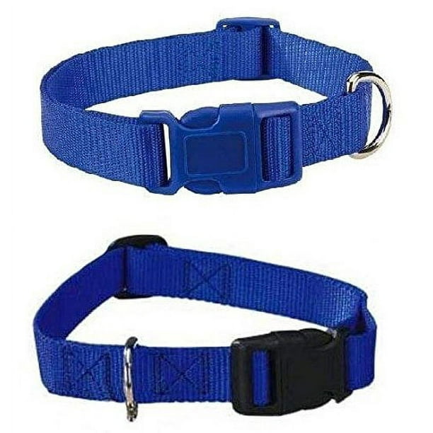 BLUE DOG COLLAR BULK LOT PACKS 4 Sizes Nylon Litter Band Puppy Rescue