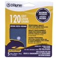 thumbnail image 1 of BLUE DOLPHIN ANTI-CLOGGING/NO LOAD SERIES, 5 IN., 5-HOLE, HOOK & LOOP DISCS, 120 GRIT, 25 PACK per 3 Pack, 1 of 1