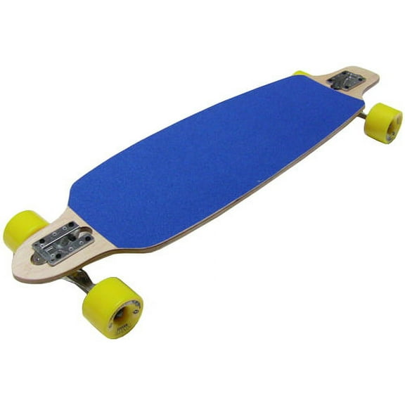 BLUE DROP THROUGH Complete Skateboard LONGBOARD THRU - UPGRADED WHEELS
