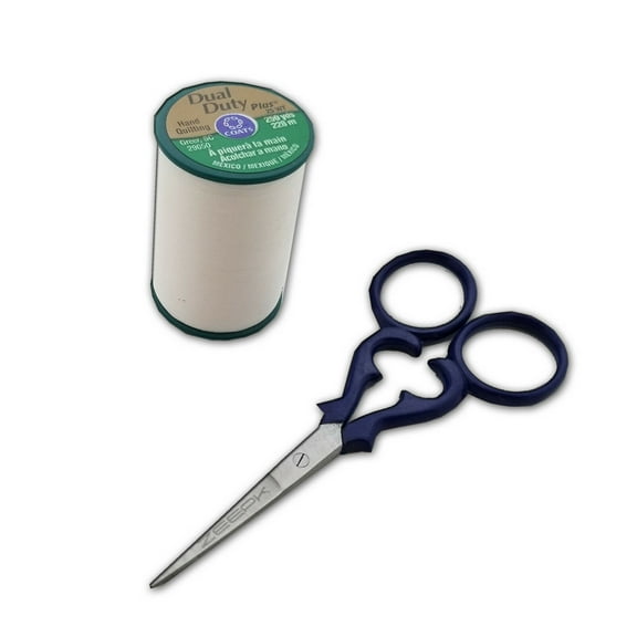 BLUE Eyebrow Thread Kit Women Makeup Tools Eyebrow Trimmer Comb Eyelash Hair Scissors Cutter Remover New