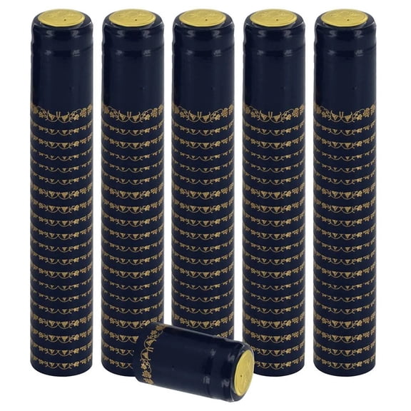 BLUE/GOLD GRAPES PVC SHRINK CAPSULES 100 Pack