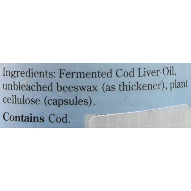 BLUE ICE Fermented Cod Liver Oil NonGelatin Capsules (2 Pack