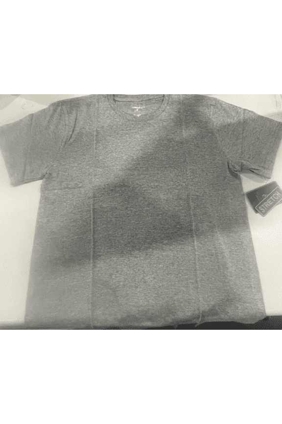PLAIN SHORT SLEEVE T-SHIRT - SIZE: MEN S - CHARCOAL