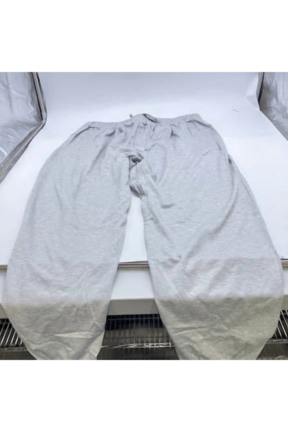 STRETCHY JOGGER TRACK PERFORMANCE WARM UPS - SIZE:MEN XL - MELANGE GRAY