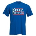 thumbnail image 1 of BLUE Jim Kelly Andre Reed Bills 1990 T-shirt ADULT, 1 of 1
