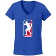 thumbnail image 1 of BLUE Joel Embiid Philly Logo LADIES V-NECK T-shirt ADULT, 1 of 1