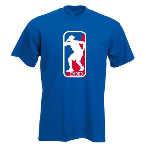BLUE Joel Embiid Philly Logo T-shirt ADULT