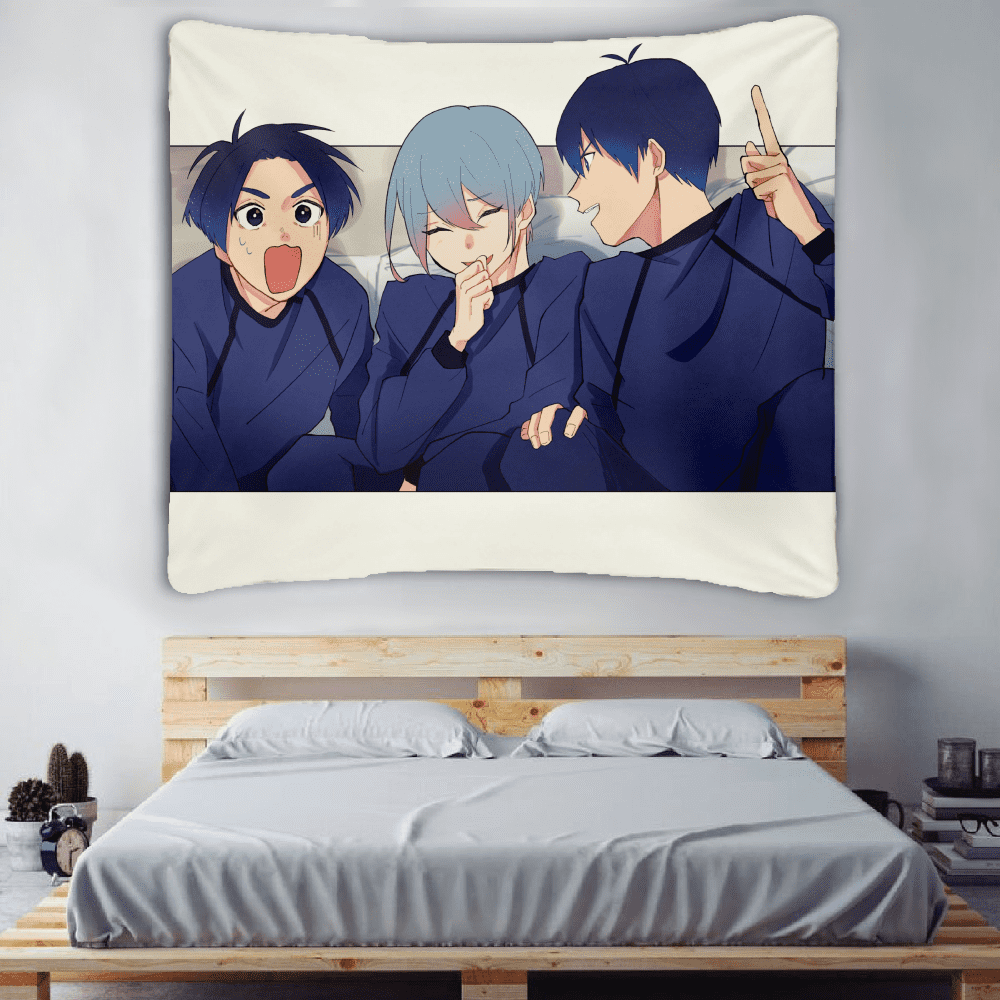 BLUE LOCK Anime Tapestry, Wall Hanging Football Footballer Custom