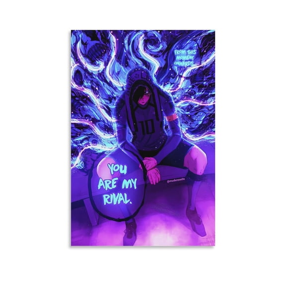 BLUE LOCK Art Football Comics Poster Canvas Wall Art Prints Poster Gifts Photo Picture Painting Posters Room Decor Home Decorative 24x36inch(60x90cm)