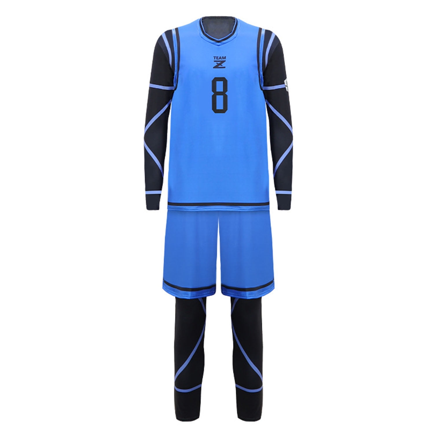 BLUE LOCK Cosplay Blue Prison Soccer Jersey Men's Costume Outfit Halloween  Party Suit 