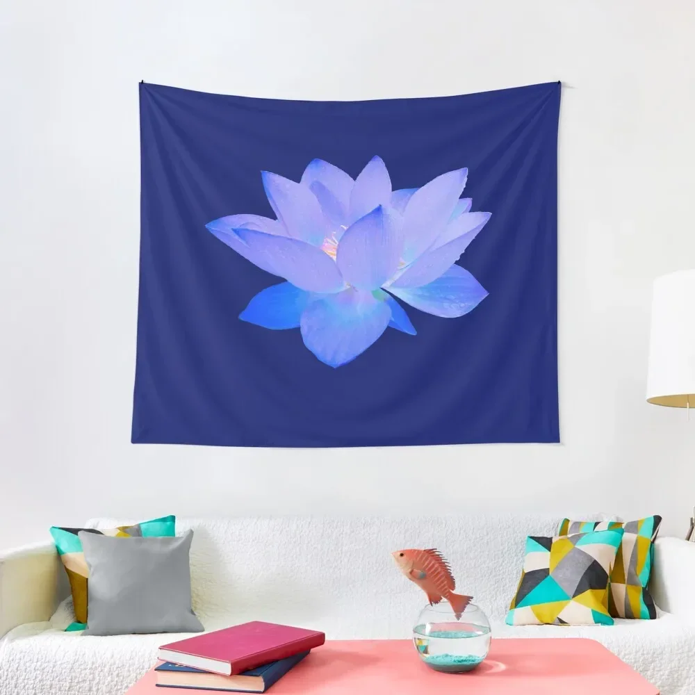 BLUE LOTUS FLOWER meditation and yoga Tapestry Aesthetic Room rs