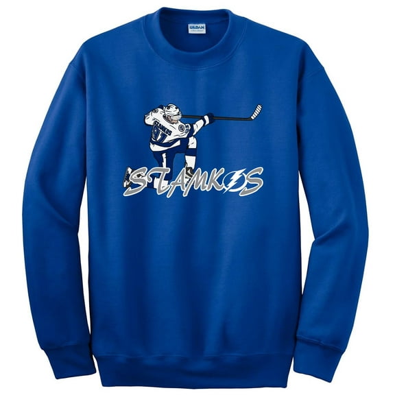 BLUE Lightning Steven Stamkos Logo Crew Neck Sweatshirt ADULT