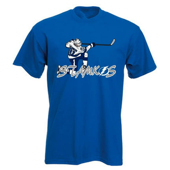 BLUE Lightning Steven Stamkos Logo T-shirt YOUTH XL