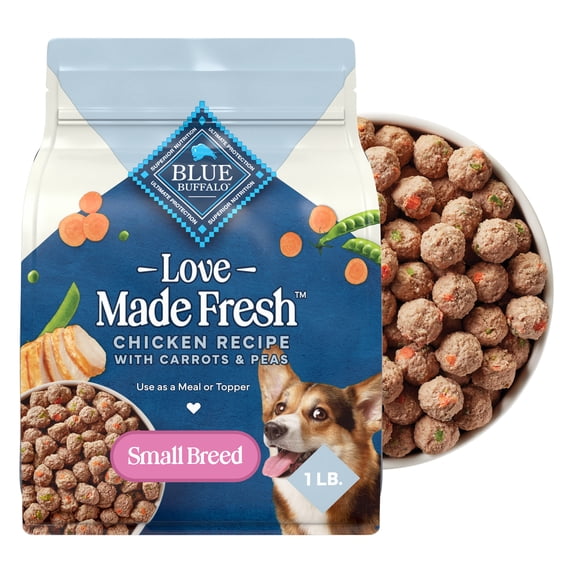 BLUE Love Made Fresh Small Breed Adult Refrigerated Dog Food, Chicken Meatball 1lb Pouch