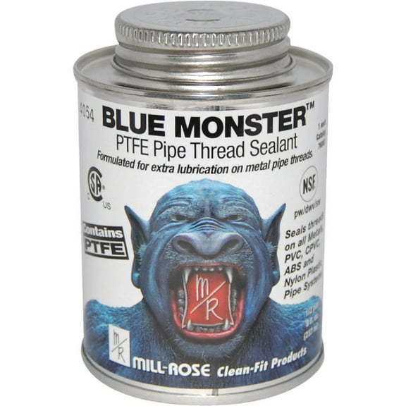 BLUE MONSTER 4 Fl. Oz. White Industrial Grade PTFE Thread Sealant 76001 76001 404327