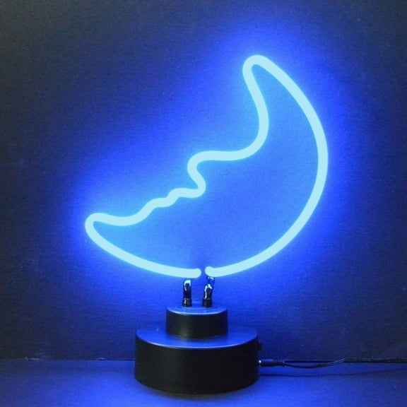 BLUE MOON NEON SCULPTURE 4MOONM