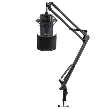 BLUE Microphones Yeti X USB Microphone (Dark Gray) with Boom Arm & Mount Bundle