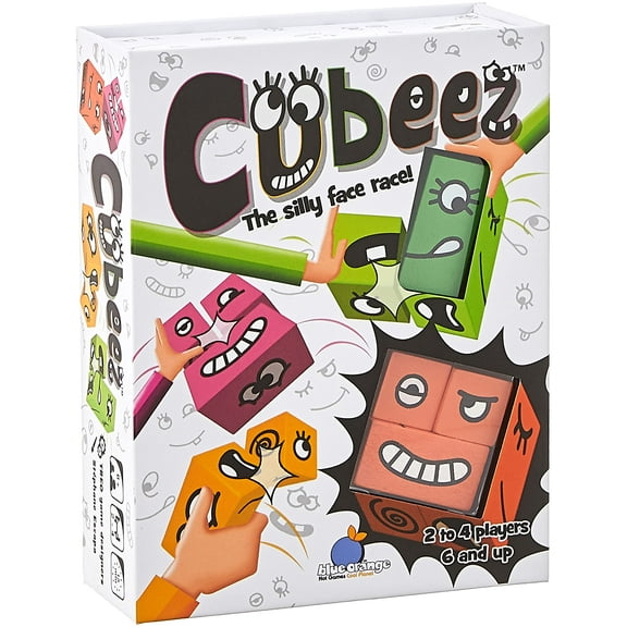 BLUE ORANGE GAMES Cubeez - The silly face race, 1 to 4 Players, Ages 6+