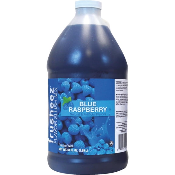 Gold Medal Frusheez Blue Raspberry 1/2 Gal. Flavor Slush Mix 1242 Pack of 6