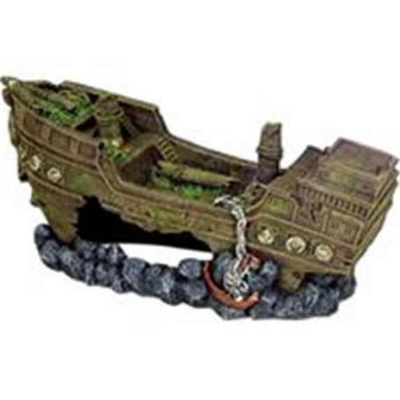 BLUE RIBBON PET PRODUCTS-EE-1612 Exotic Environments Jumbo Shipwreck