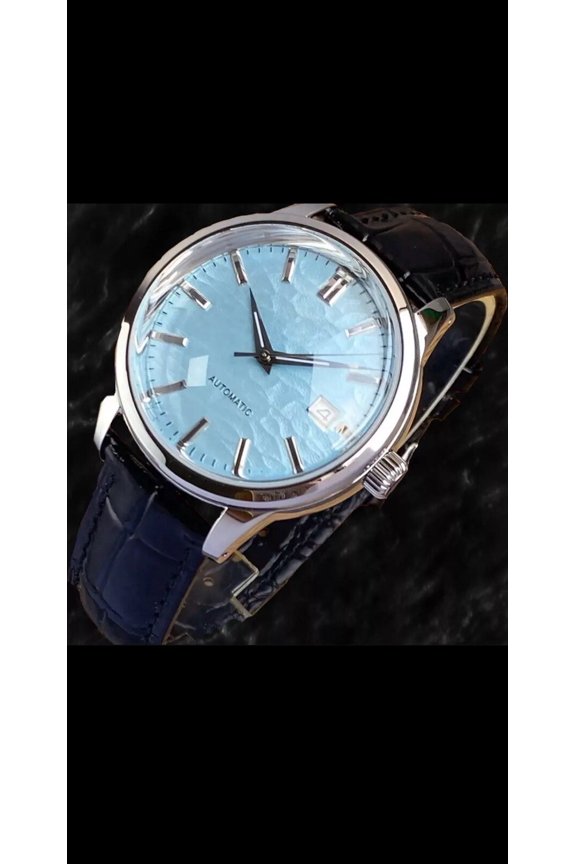 BLUE SAND WAVE DIAL WATCH W/ NH35 200 M SAPPHIRE CRYSTAL Tandorio