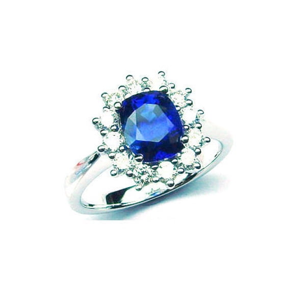 BLUE SAPPHIRE RING, 925 Sterling Silver, Promise Ring, Oval Cut, September Birthstone, Halo Ring,Wedding Ring Floral Ring , Wedding Gifts