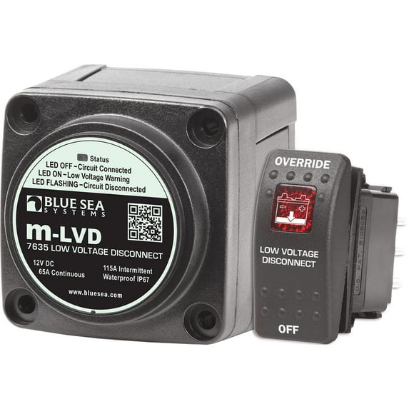 BLUE SEA 7635 M-LVD LOW VOLTAGE DISCONNECT