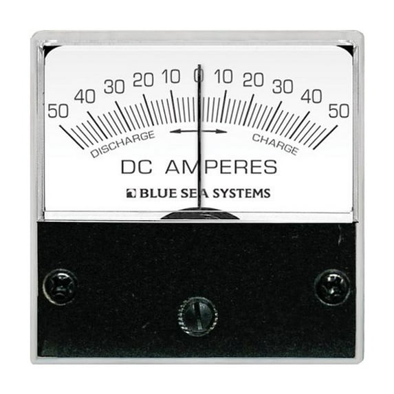 BLUE SEA 8254 DC Zero Center Micro Ammeter - 2"" Face, 50-0-50 Amperes