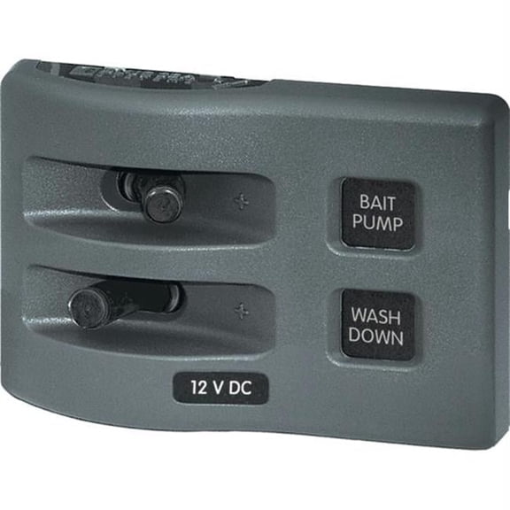 BLUE SEA SYSTEMS  WeatherDeck Panel 2 Position - Blue