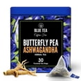thumbnail image 1 of BLUE TEA Butterfly Pea & Ashwagandha Tea, 30 Tea Bags, Caffeine-Free Herbal Tea, Vegan, Non-GMO, 1 of 10